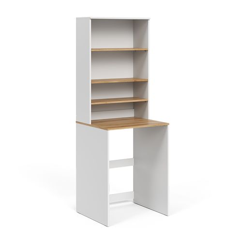 Armoire Machine à Laver Viktor 58027 Blanc/artisan 66x88.2cm 2 Pièces Avec Étagère