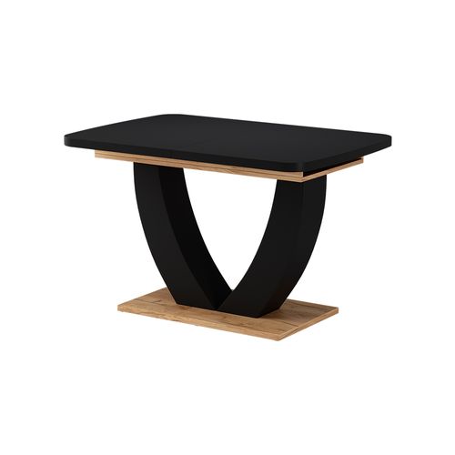 Table De Salle à Manger Fenaro 58033 Chêne Noir/force De Lor 120x80cm Extensible