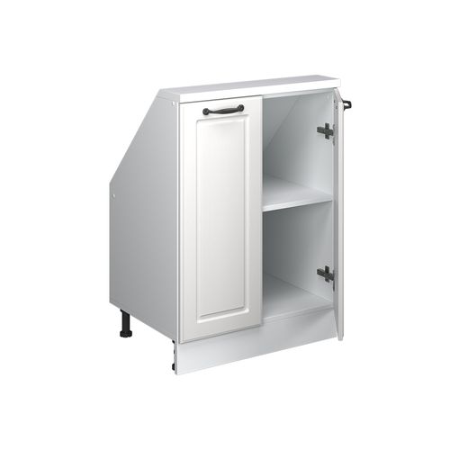 Meuble Sous Pente R-line 58052 Blanc Campagne 60cm Avec 2 Portes
