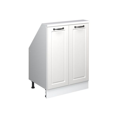 Meuble Sous Pente R-line 58052 Blanc Campagne 60cm Avec 2 Portes