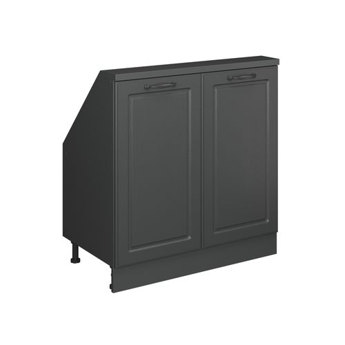 Meuble Sous Pente R-line 58054 Anthracite Campagne 80cm Avec 2 Portes