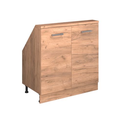 Meuble Sous Pente R-line 58071 Chêne De Force Doré 80cm Avec 2 Portes