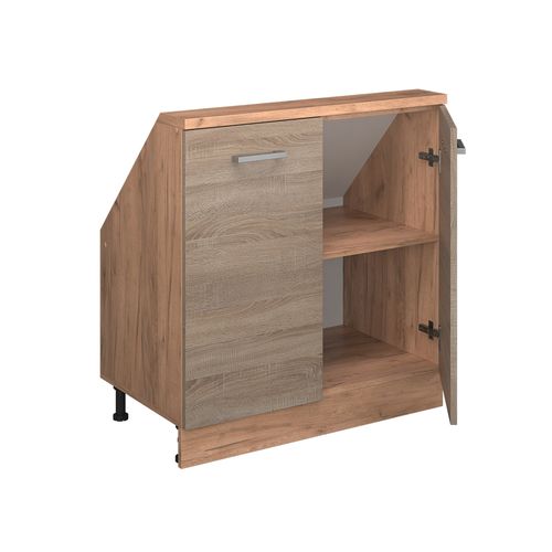Meuble Sous Pente R-line 58076 Sonoma 80cm Avec 2 Portes