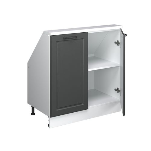 Meuble Sous Pente R-line 58080 Anthracite Campagne 80cm Avec 2 Portes