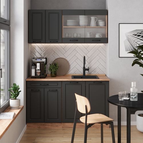 Meuble Sous Pente R-line 58106 Anthracite Campagne 120cm Lot De 2