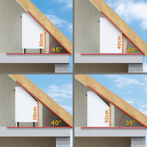 Meuble Sous Pente R-line 58123 Chêne De Force Doré 120cm Lot De 2