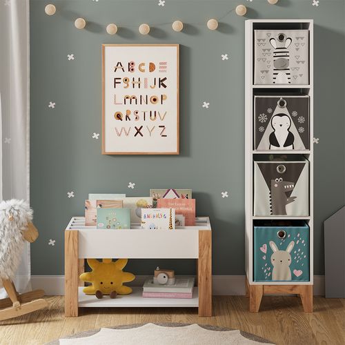 Étagère Pour Enfants Malia 58377 Blanc/artisan 80x46cm