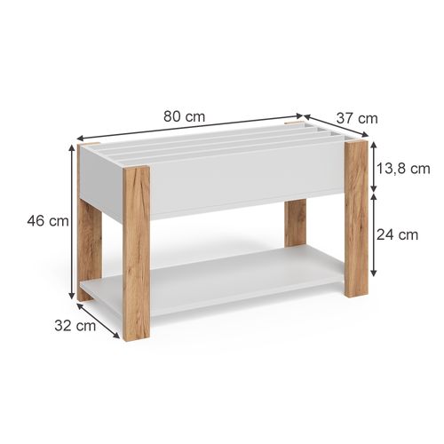 Étagère Pour Enfants Malia 58377 Blanc/artisan 80x46cm