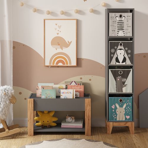 Étagère Pour Enfants Malia 58378 Gris/artisan 80x46cm