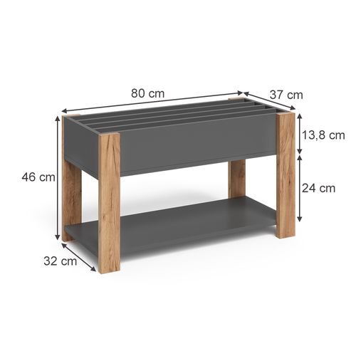 Étagère Pour Enfants Malia 58378 Gris/artisan 80x46cm