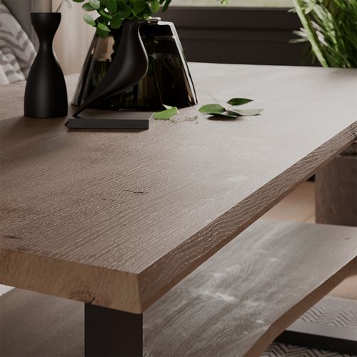 Table Basse Yan 58395 Artisan 120x60cm , Avec Stockage