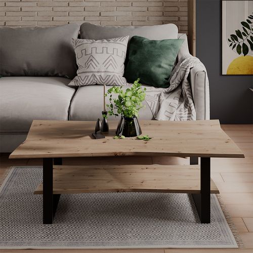 Table Basse Yan 58395 Artisan 120x60cm , Avec Stockage