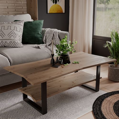 Table Basse Yan 58395 Artisan 120x60cm , Avec Stockage