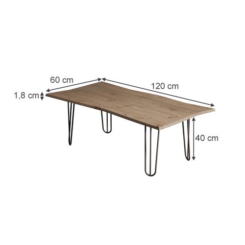 Table Basse Yan 58408 Artisan 120x60cm