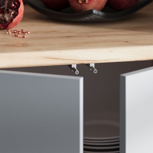 Ligne De Cuisine R-line 58438 Gris 240cm , Pt Chêne