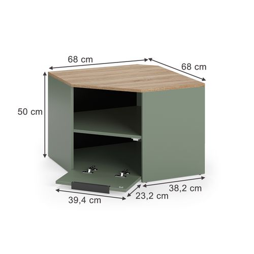 Meuble TV Wido 58469 Vert 68x50cm