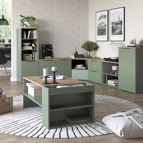 Meuble-paroi Wido 58552 Vert 3 Parties