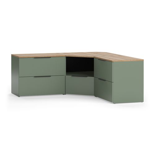 Meuble-paroi Wido 58553 Vert 3 Parties