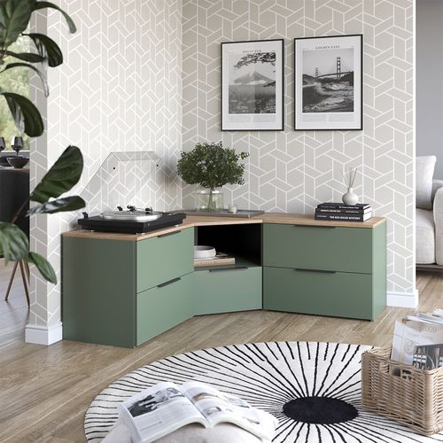 Meuble-paroi Wido 58553 Vert 3 Parties