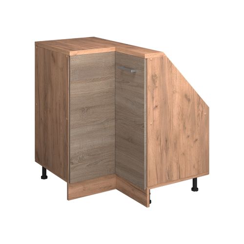 Meuble De Rangement Sous Pente Armoire Dangle Rion 58625 Sonoma/chêne Doré 75.6x81.6cm Avec 1 Porte