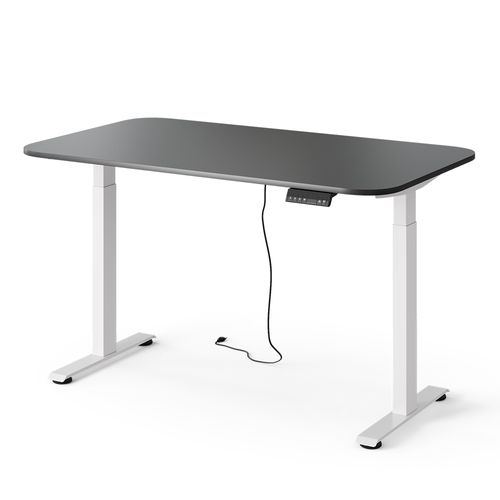 Bureau Elevate 58655 Blanc/anthracite 140x80cm 2 Moteurs