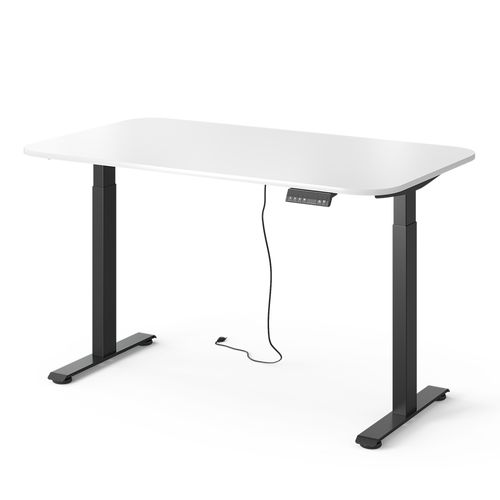 Bureau Elevate 58661 Noir/blanc 140x80cm 2 Moteurs