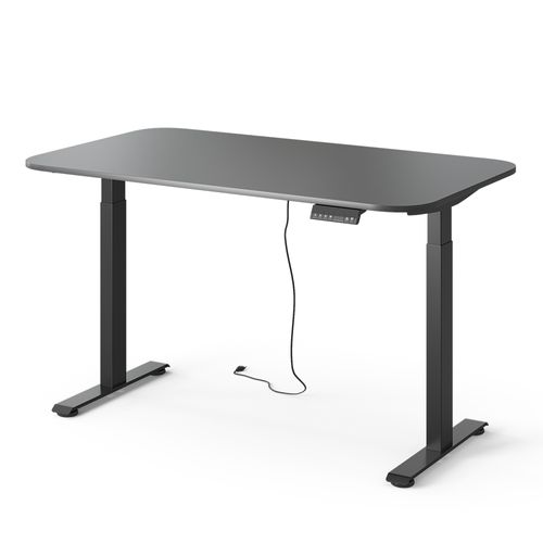 Bureau Elevate 58664 Noir/anthracite 140x80cm 2 Moteurs