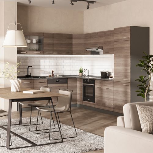 Meuble De Cuisine Dangle Pour Combles R-line 59092 Gris Noble 75.6cm Avec 1 Porte