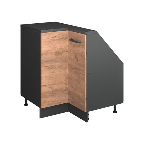 Meuble De Cuisine Dangle Pour Combles R-line 59093 Chêne De Force Doré 75.6cm Avec 1 Porte