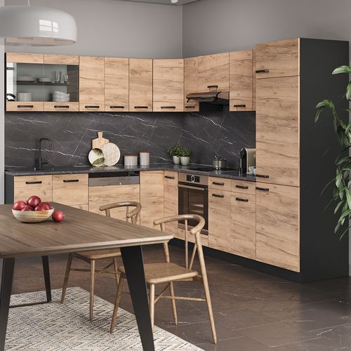 Meuble De Cuisine Dangle Pour Combles R-line 59093 Chêne De Force Doré 75.6cm Avec 1 Porte