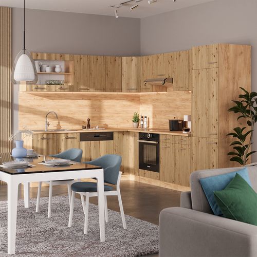 Meuble De Cuisine Dangle Pour Combles R-line 59103 Chêne Artisan 75.6cm Avec 1 Porte