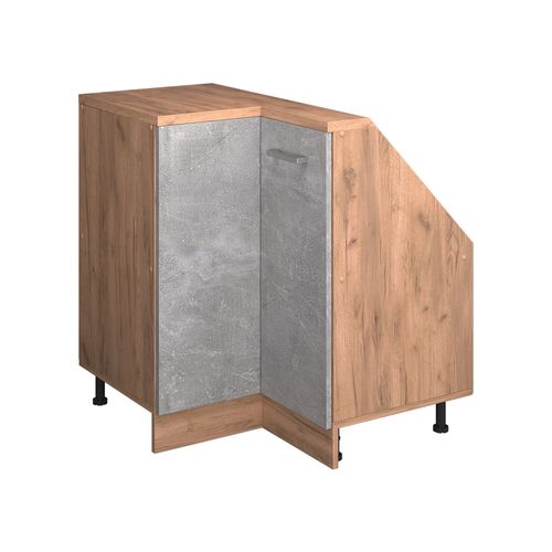 Meuble De Cuisine Dangle Pour Combles R-line 59104 Béton 75.6cm Avec 1 Porte