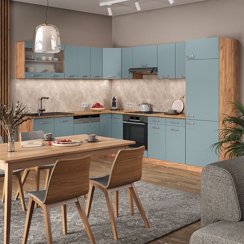 Meuble De Cuisine Dangle Pour Combles R-line 59109 Bleu-gris 75.6cm Avec 1 Porte