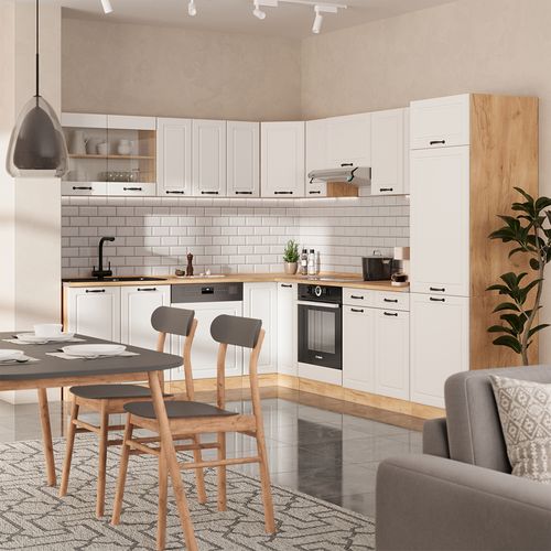 Meuble De Cuisine Dangle Pour Combles R-line 59113 Blanc Campagne 75.6cm Avec 1 Porte