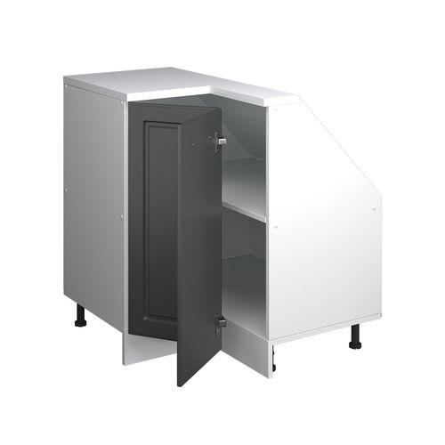 Meuble De Cuisine Dangle Pour Combles R-line 59115 Anthracite Campagne 75.6cm Avec 1 Porte