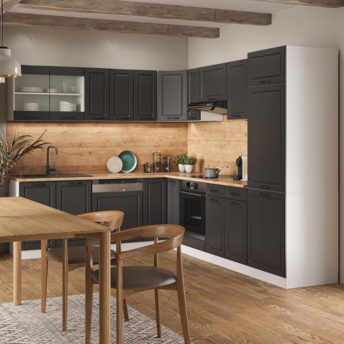 Meuble De Cuisine Dangle Pour Combles R-line 59115 Anthracite Campagne 75.6cm Avec 1 Porte