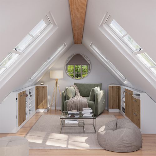 Meuble De Cuisine Dangle Pour Combles R-line 59116 Chêne Artisan 75.6cm Avec 1 Porte