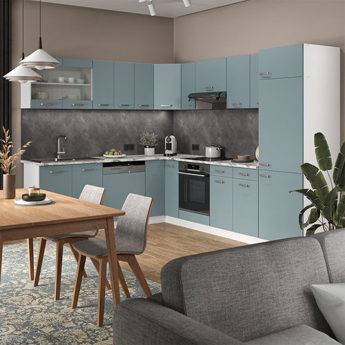 Meuble De Cuisine Dangle Pour Combles R-line 59122 Bleu-gris 75.6cm Avec 1 Porte