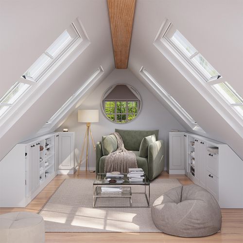 Meuble De Cuisine Dangle Pour Combles R-line 59126 Blanc Campagne 75.6cm Avec 1 Porte