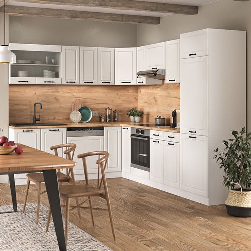 Meuble De Cuisine Dangle Pour Combles R-line 59126 Blanc Campagne 75.6cm Avec 1 Porte