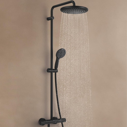 Colonne De Douche Thermostatique Grohe Vitalio Start 250 Noire