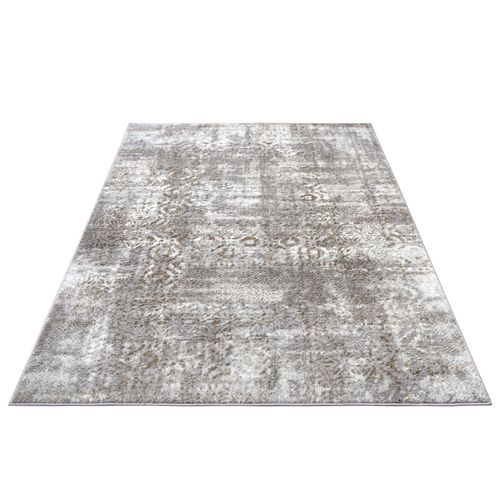 Tapis 57x90cm Abstrait Studio Gris Marron