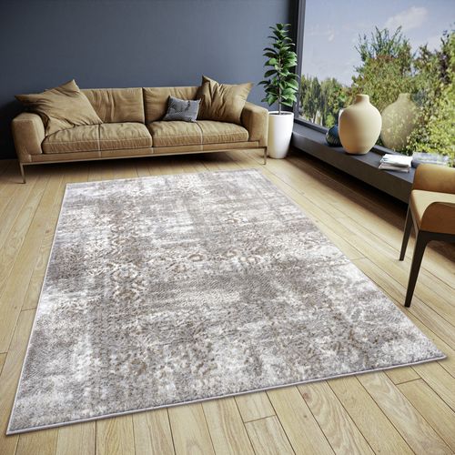 Tapis 200x280cm Abstrait Studio Gris Marron