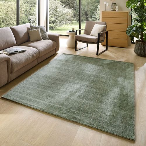 Tapis Uni Rayé Venus 190x290 Cm - Vert