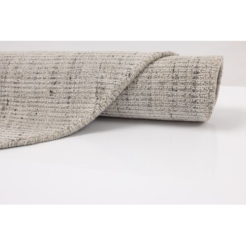 Tapis Uni Rayé Venus Diam 190 Cm - Beige