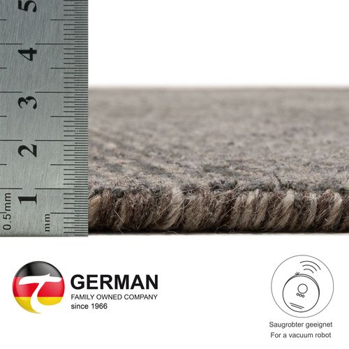 Tapis Uni Rayé Venus 190x290 Cm - Anthracite