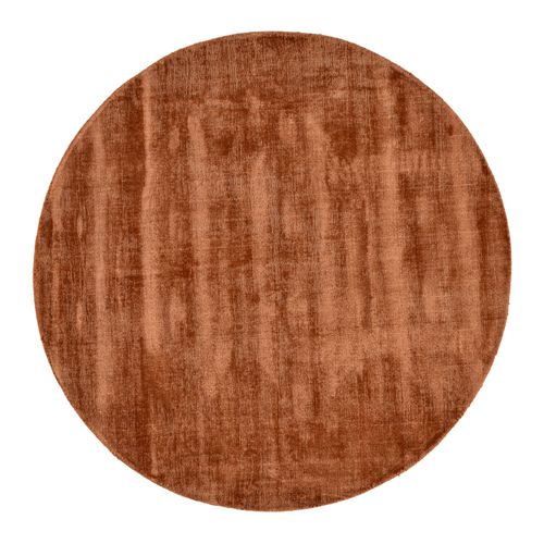 Tapis Brillant En Viscose Star Diam 190 Cm - Cuivre