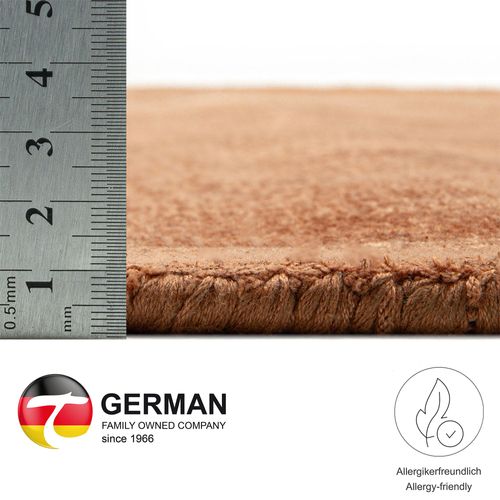 Tapis Brillant En Viscose Star Diam 190 Cm - Cuivre