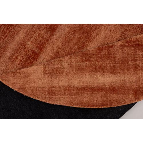 Tapis Brillant En Viscose Star Diam 190 Cm - Cuivre