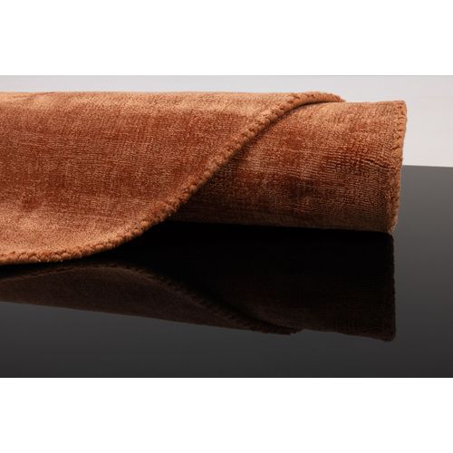 Tapis Brillant En Viscose Star Diam 190 Cm - Cuivre